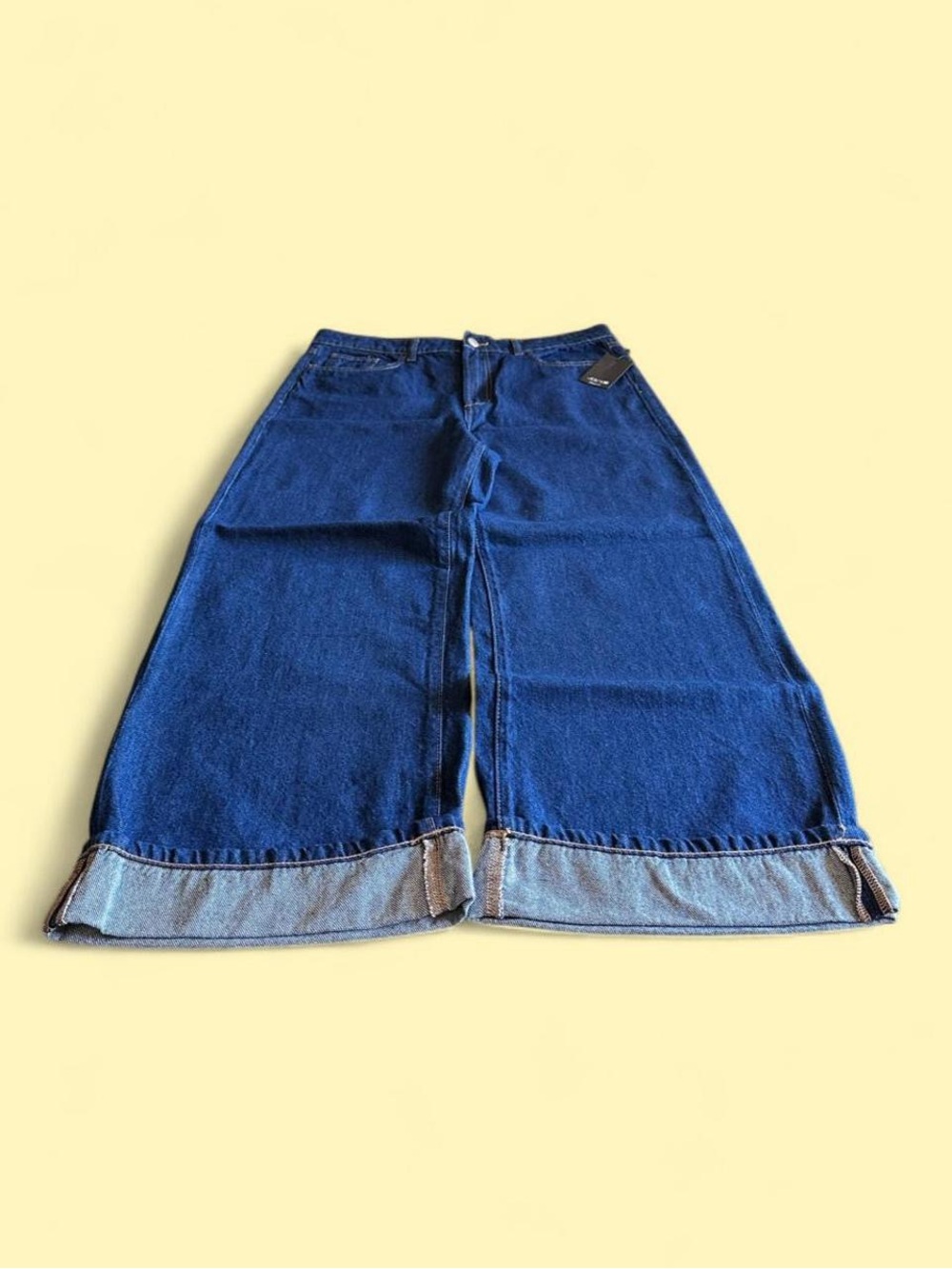 Joe’s Jeans Hackney Wide Leg Selvedge Cuffed Dark Wash NWT Women’s Size 31